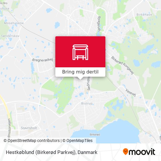 Hestkøblund (Birkerød Parkvej) kort