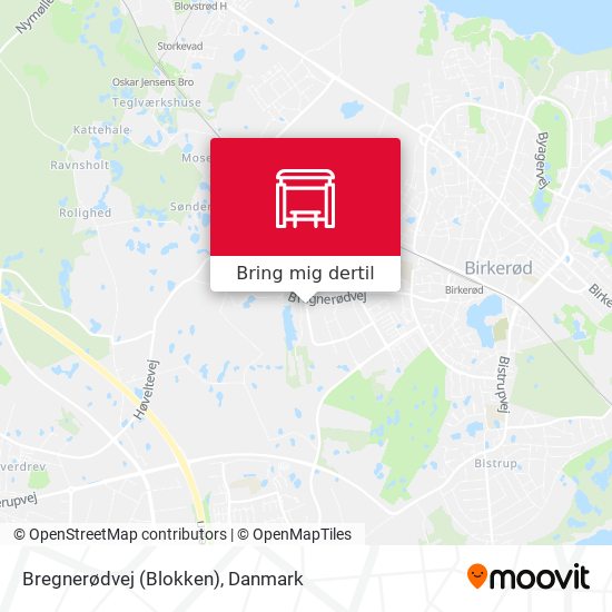 Bregnerødvej (Blokken) kort