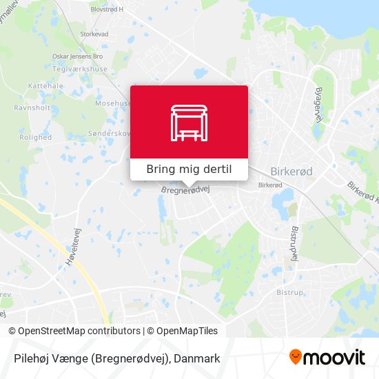 Pilehøj Vænge (Bregnerødvej) kort