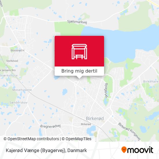 Kajerød Vænge (Byagervej) kort