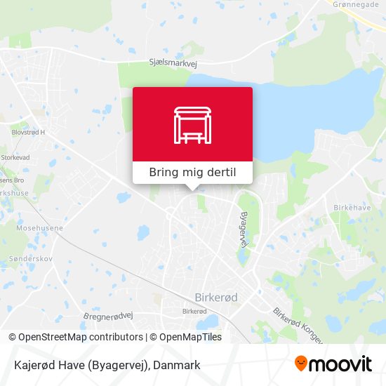Kajerød Have (Byagervej) kort