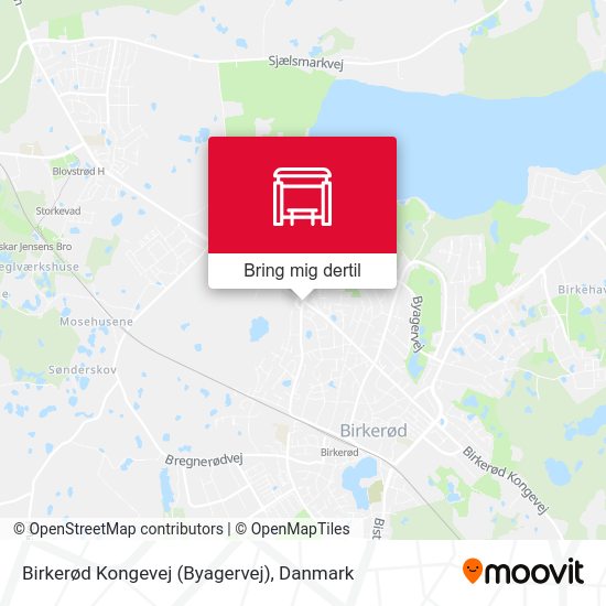 Birkerød Kongevej (Byagervej) kort