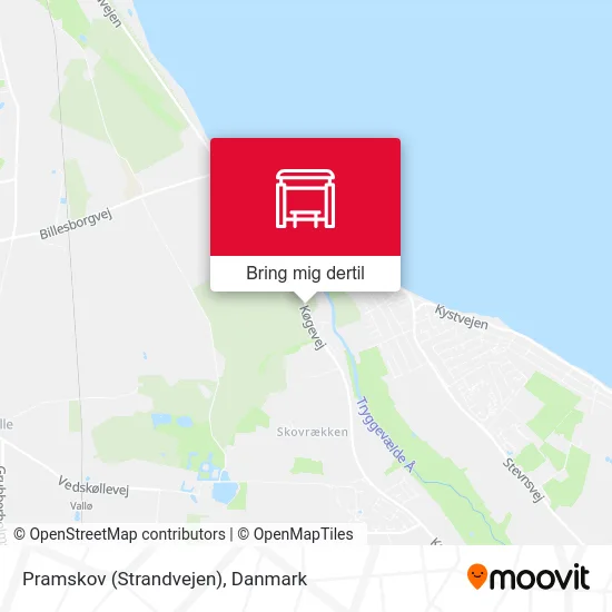 Pramskov (Strandvejen) kort