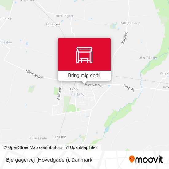 Bjergagervej (Hovedgaden) kort