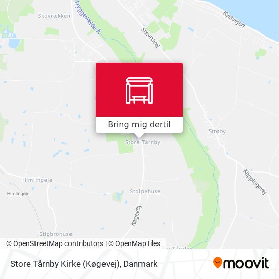Store Tårnby Kirke (Køgevej) kort