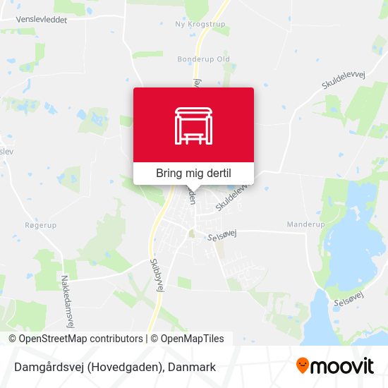 Damgårdsvej (Hovedgaden) kort