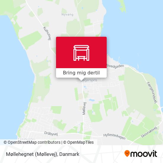 Møllehegnet (Møllevej) kort