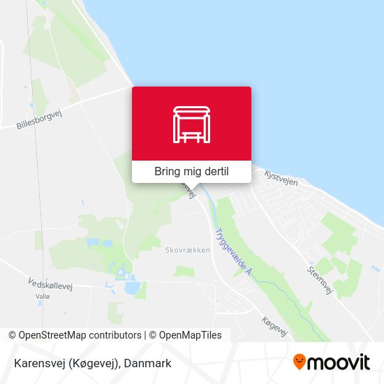 Karensvej (Køgevej) kort