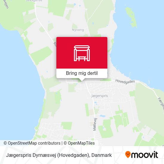 Jægerspris Dyrnæsvej (Hovedgaden) kort