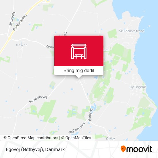 Egevej (Østbyvej) kort
