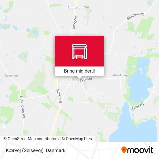Kærvej (Selsøvej) kort