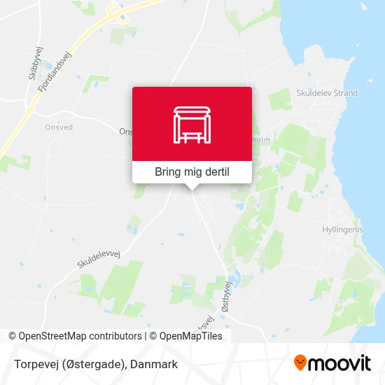 Torpevej (Østergade) kort