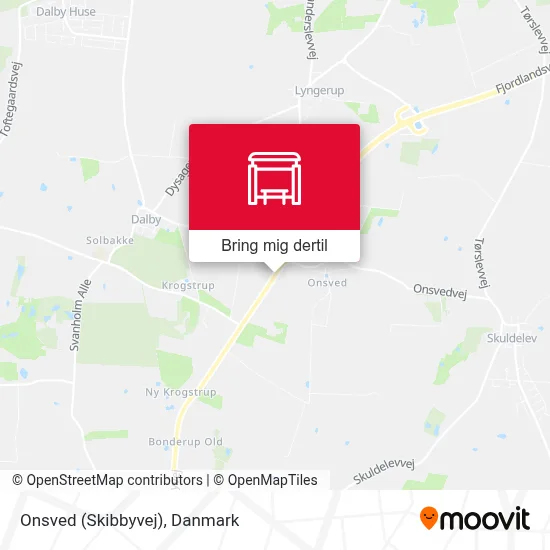 Onsved (Skibbyvej) kort