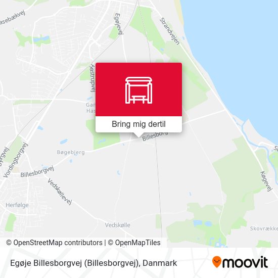 Egøje Billesborgvej kort