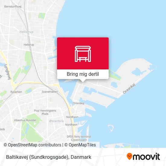 Baltikavej (Sundkrogsgade) kort