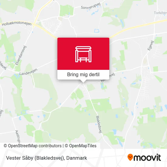Vester Såby (Blakledsvej) kort