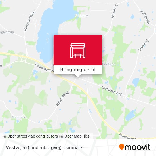 Vestvejen (Lindenborgvej) kort