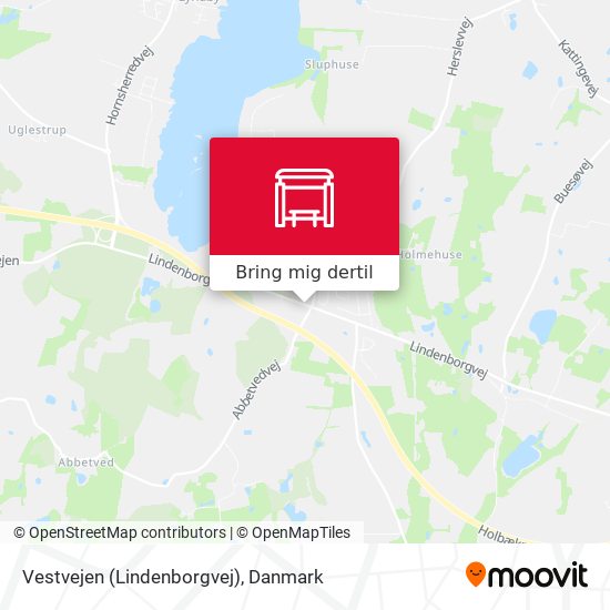 Vestvejen (Lindenborgvej) kort