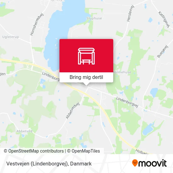 Vestvejen (Lindenborgvej) kort