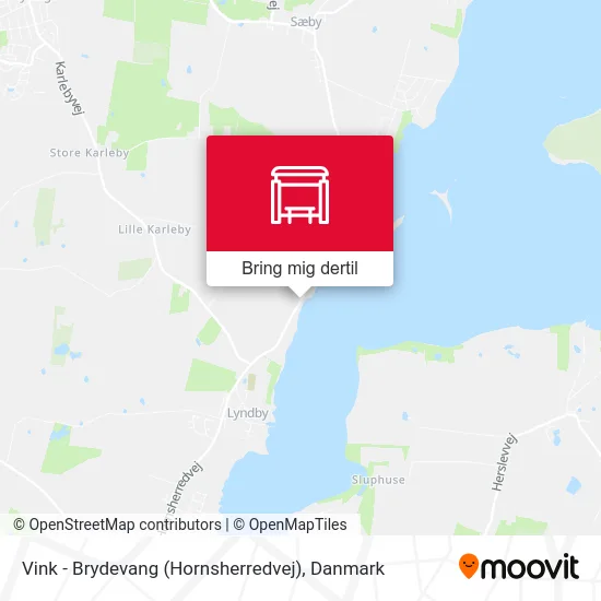 Vink - Brydevang (Hornsherredvej) kort