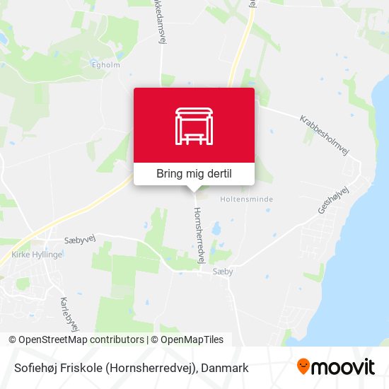 Sofiehøj Friskole (Hornsherredvej) kort