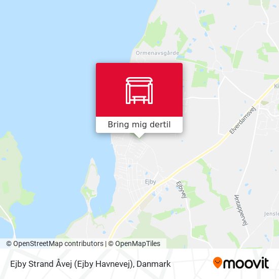 Ejby Strand Åvej (Ejby Havnevej) kort