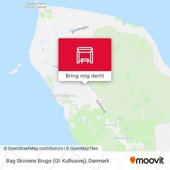 Bag Skovens Brugs (Gl. Kulhusvej) kort