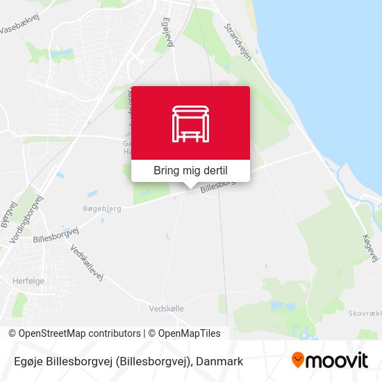 Egøje Billesborgvej kort