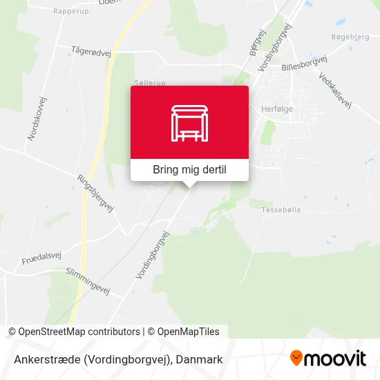 Ankerstræde (Vordingborgvej) kort