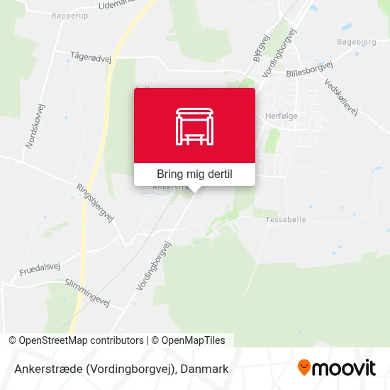 Ankerstræde (Vordingborgvej) kort