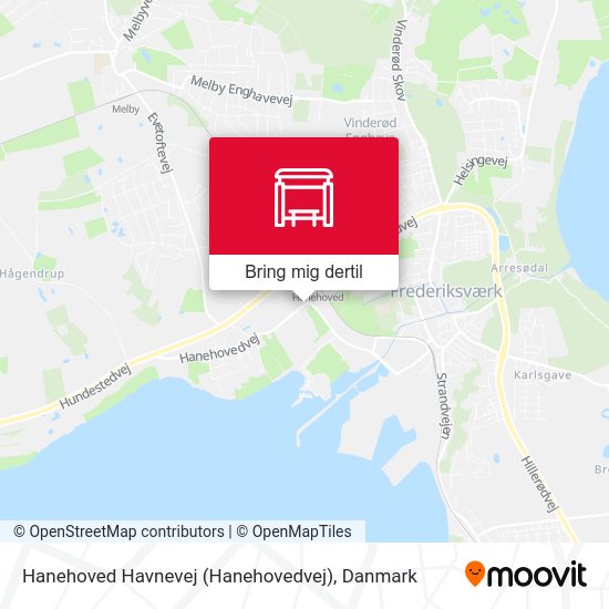 Hanehoved Havnevej (Hanehovedvej) kort