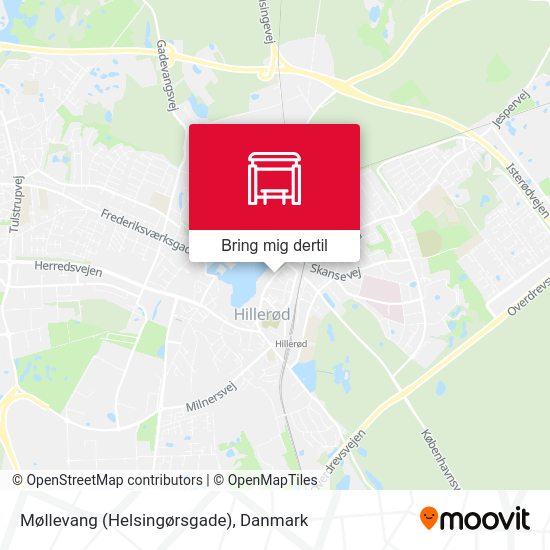 Møllevang (Helsingørsgade) kort