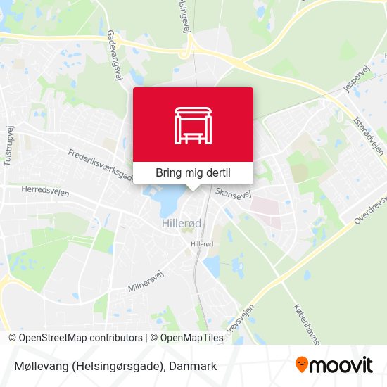 Møllevang (Helsingørsgade) kort