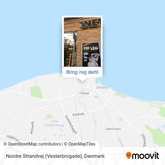 Nordre Strandvej (Vesterbrogade) kort