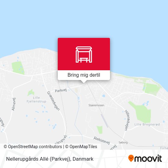 Nellerupgårds Allé (Parkvej) kort