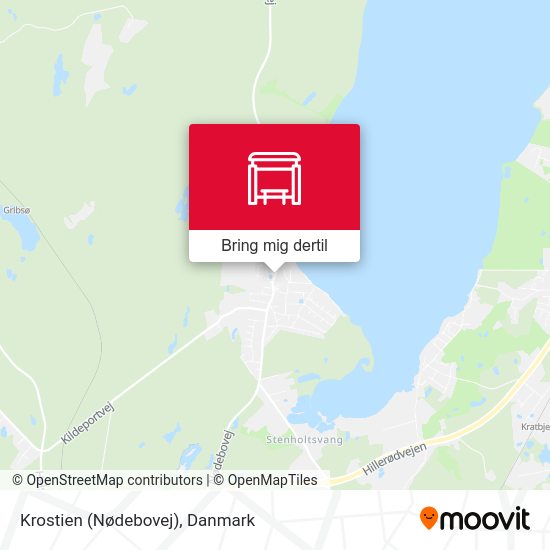 Krostien (Nødebovej) kort