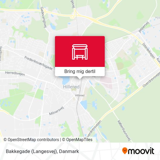 Bakkegade (Langesvej) kort