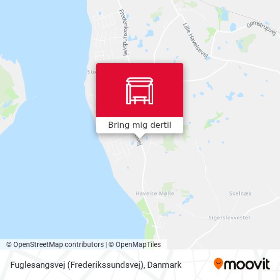 Fuglesangsvej (Frederikssundsvej) kort