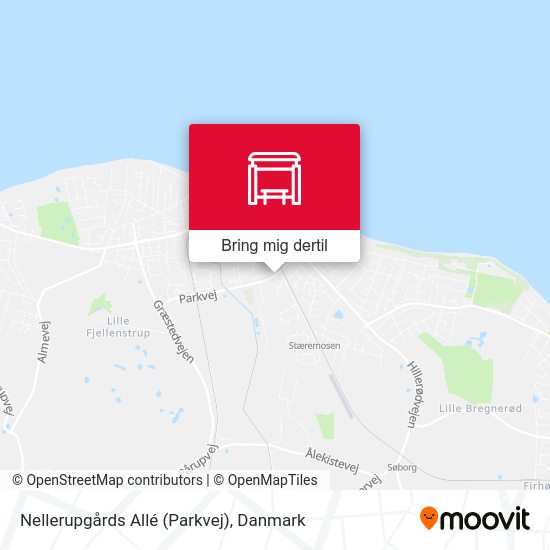 Nellerupgårds Allé (Parkvej) kort