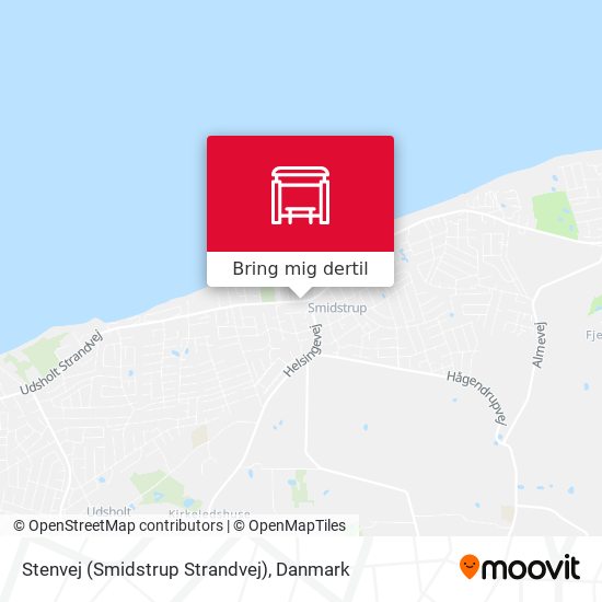 Stenvej (Smidstrup Strandvej) kort