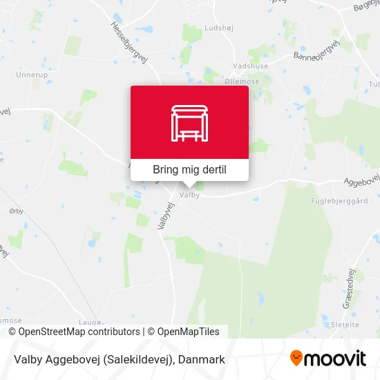 Valby Aggebovej (Salekildevej) kort