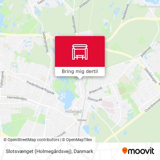 Slotsvænget (Holmegårdsvej) kort