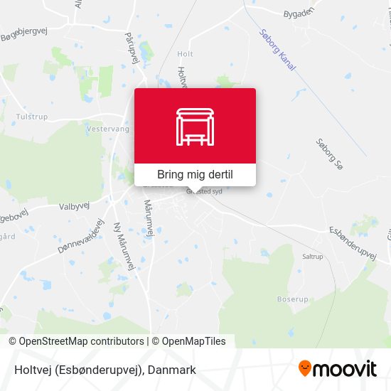 Holtvej (Esbønderupvej) kort