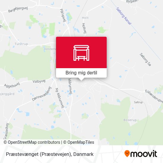 Præstevænget (Præstevejen) kort