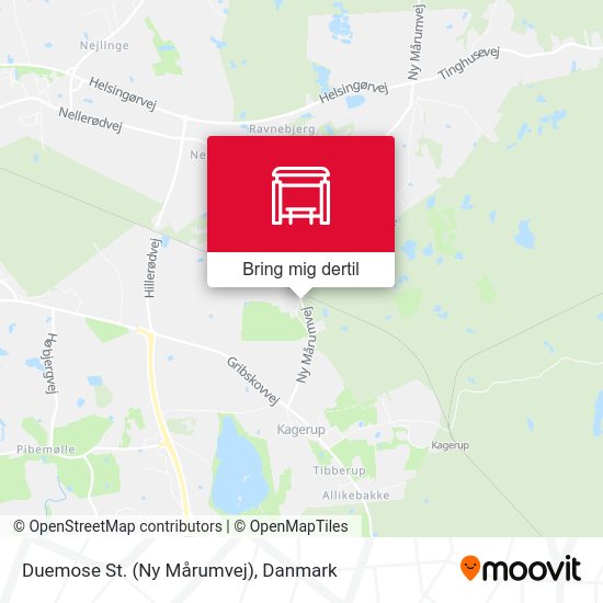 Duemose St. (Ny Mårumvej) kort