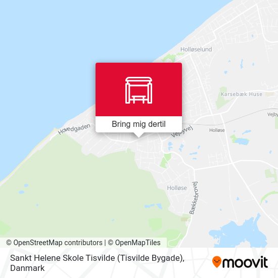 Sankt Helene Skole Tisvilde (Tisvilde Bygade) kort