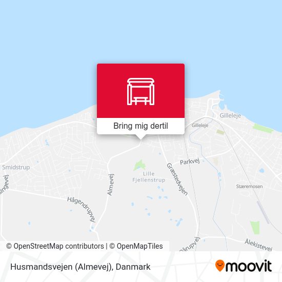 Husmandsvejen (Almevej) kort