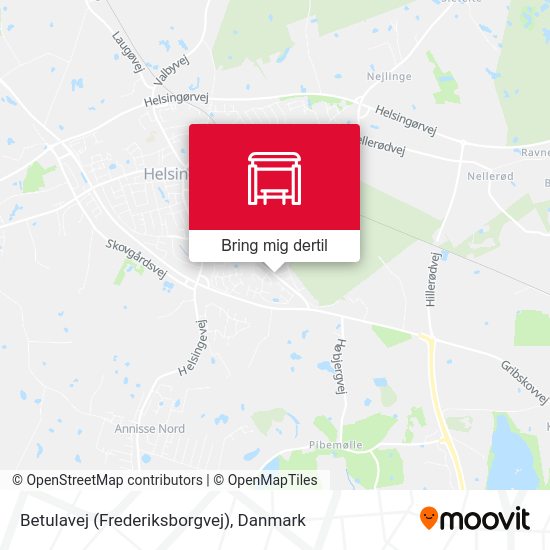 Betulavej (Frederiksborgvej) kort