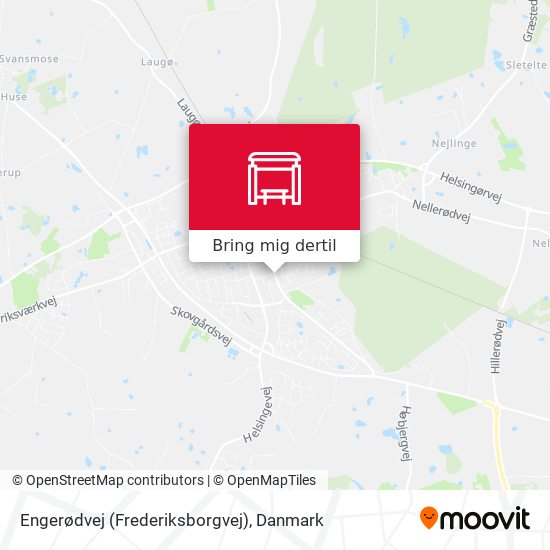 Engerødvej (Frederiksborgvej) kort