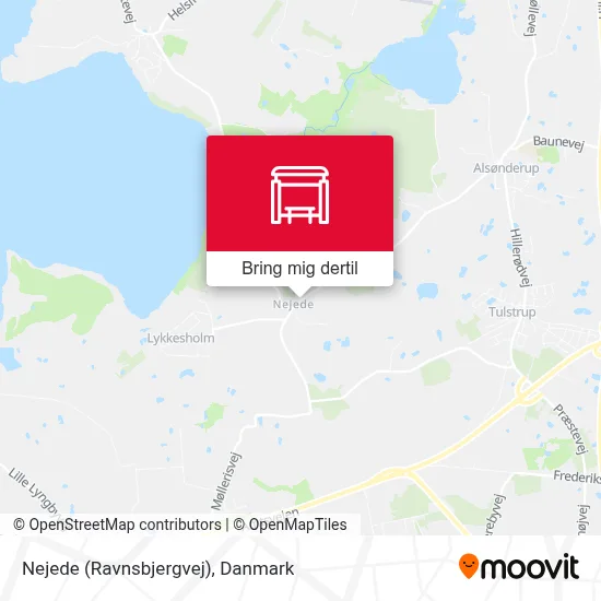 Nejede (Ravnsbjergvej) kort